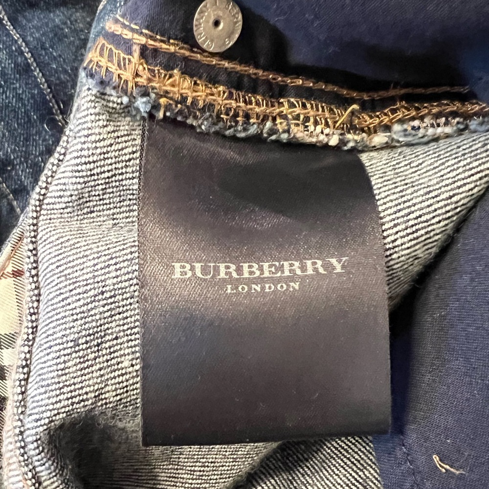 Burberry Dark Indigo Denim A-Line Skirt - Picture 5 of 14